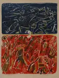 Space Race 1961 / Prompt 1981 by Allen Jones, color lithograph, offered Sep 2026