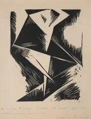 Tänzerin by Stanislaw Kubicki, 1918, linocut, sold Sep 2026