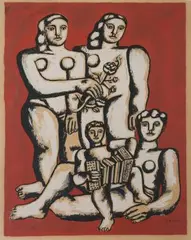 Femmes et enfants au l''accordéon by Fernand Léger, screenprint, offered Sep 2026