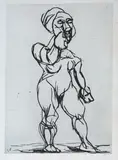 Philosophin (aus: Philosophinnen) by Markus Lüpertz, 1999, etching, offered Sep 2026