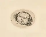 Kopf by Marwan, 1972, etching, sold Sep 2026