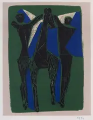 Marino from Goethe by Marino Marini, 1979, color etching, offered Sep 2026