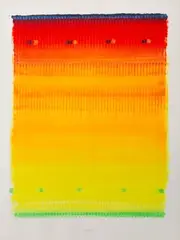 August (Aus: 12 Monate) by Heinz Mack, 1990, screenprint, sold Sep 2026