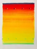 August (Aus: 12 Monate) by Heinz Mack, 1990, screenprint, sold Sep 2026