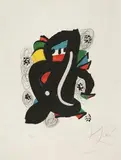 Aus: La Mélodie Acide by Joan Miró, 1980, color lithograph, sold Sep 2026