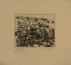 Verzweiflung III by Ludwig Meidner, 1914, drypoint, sold Sep 2026