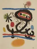 Plakat für die Ausstellung > Galerie Maeght by Joan Miró, 1961, color lithograph, offered Sep 2026