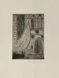 Toskanische Landschaft 1953/60 / Venedig, Kanal mit Segelboot 1965 / Venedig, Blick auf den Canal Grande 1969 by Max Peiffer Watenphul, etching, sold Sep 2026