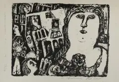 Rose noir by Georg Karl Pfahler, 1955, lithograph, offered Sep 2026