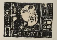 Schaut aus Fenstern by Georg Karl Pfahler, 1955, lithograph, offered Sep 2026