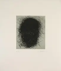 Anonym by Arnulf Rainer, 1982, drypoint, sold Sep 2026