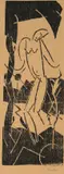 Frau im Garten II by Franz Wilhelm Seiwert, woodcut, offered Sep 2026