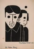 Zwei Proleten by Franz Wilhelm Seiwert, 1922, woodcut, offered Sep 2026