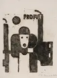 Profit I by Franz Wilhelm Seiwert, 1923, linocut, offered Sep 2026