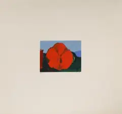 Rote Blume II by Max Ernst, 1966, screenprint, sold Sep 2026
