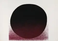 Rotbraun - schwarz by Rupprecht Geiger, 1963, screenprint, sold Sep 2026