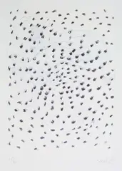 Kosmos by Günther Uecker, 2003, lithograph, sold Sep 2026