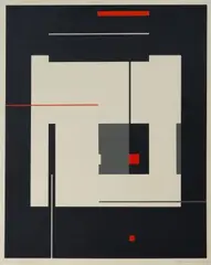 Ohne Titel by Harold Krisel, 1960, screenprint, sold Sep 2026