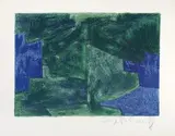 Composition bleue et verte by Serge Poliakoff, color lithograph, sold Sep 2026