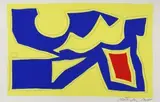 Der fünfte Gesang by Richard Mortensen, 1958, gouache, sold Sep 2026