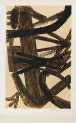 Antagonismes by Pierre Soulages, color lithograph, sold Sep 2026