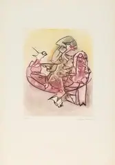 Orphans by Dorothea Tanning, 1963, etching, offered Sep 2026