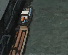 Paris/ Seine 7/III by Ralph Fleck, 1991, oil on canvas, sold Sep 2026