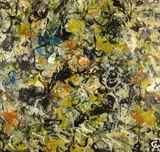 Ohne Titel by Rolf Cavael, oil on board, sold Sep 2026