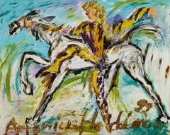 Ohne Titel (Niyminski III) by Antonius Hoeckelmann, 1992, oil on canvas, offered Sep 2026