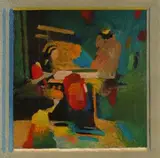 Dame au Chapeau Rouge by Roland Bierge, 1969, oil on canvas, sold Sep 2026