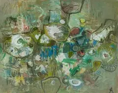 No 68/Ja 5 by Rolf Cavael, oil on panel, offered Sep 2026