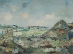 Dünen in Dänemark by Eberhard Viegener, 1953, oil, offered Sep 2026