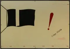 Le Drapeau noir, tirage illimité by Marcel Broodthaers, 1968, acrylic, sold Sep 2026