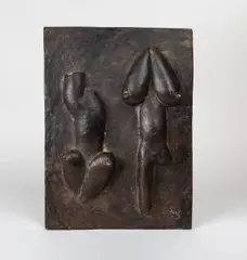Spielkarte (Zwei weibliche Torsi) by Gustav Seitz, bronze, sold Sep 2026