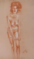 Akt mit Strümpfen by Otto Dix, 1931, drawing, sold Sep 2026