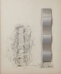 Waldspiegelungen by Victor Bonato, 1977, pencil, offered Sep 2026