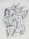 Karneval by Karl Hofer, pencil, sold Sep 2026