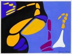 Abstraction lyrique by Geneviève Claisse, gouache, sold Sep 2026