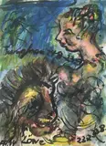 Ohne Titel (Jungfrau 24.8.-23.9 by Antonius Hoeckelmann, 1994, mixed media, offered Sep 2026
