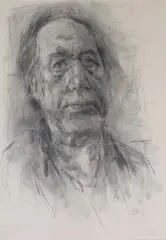 Selbstporträt by Bernhard Heisig, 1991, pencil, offered Sep 2026