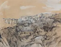 Alsvik Cabin by Bruno Krauskopf, 1948, gouache, offered Sep 2026
