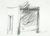 Mauser (Deutsches Theater Berlin) by Yannis Kounellis, 1991, charcoal, offered Sep 2026