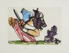 St by Markus Lüpertz, watercolor, sold Sep 2026