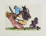 St by Markus Lüpertz, watercolor, sold Sep 2026