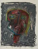 Parsifal - Männer ohne Frauen by Markus Lüpertz, 1995, color lithograph, offered Sep 2026
