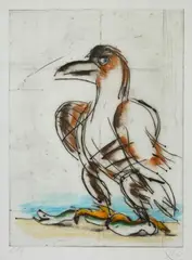 Adler by Markus Lüpertz, etching, offered Sep 2026