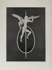 Die Geburt des Eros by Rune Mields, 1991, pencil, offered Sep 2026