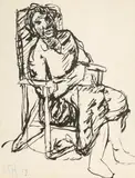 Ohne Titel by Else Meidner, 1959, drawing, offered Sep 2026