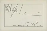 Studie 3 zu Ommagio a Paolo Occello 1475 by Rune Mields, 1975, ink, offered Sep 2026