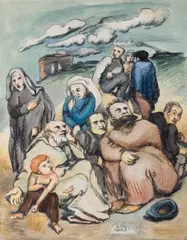 Ohne Titel by Ludwig Meidner, 1933, watercolor, offered Sep 2026